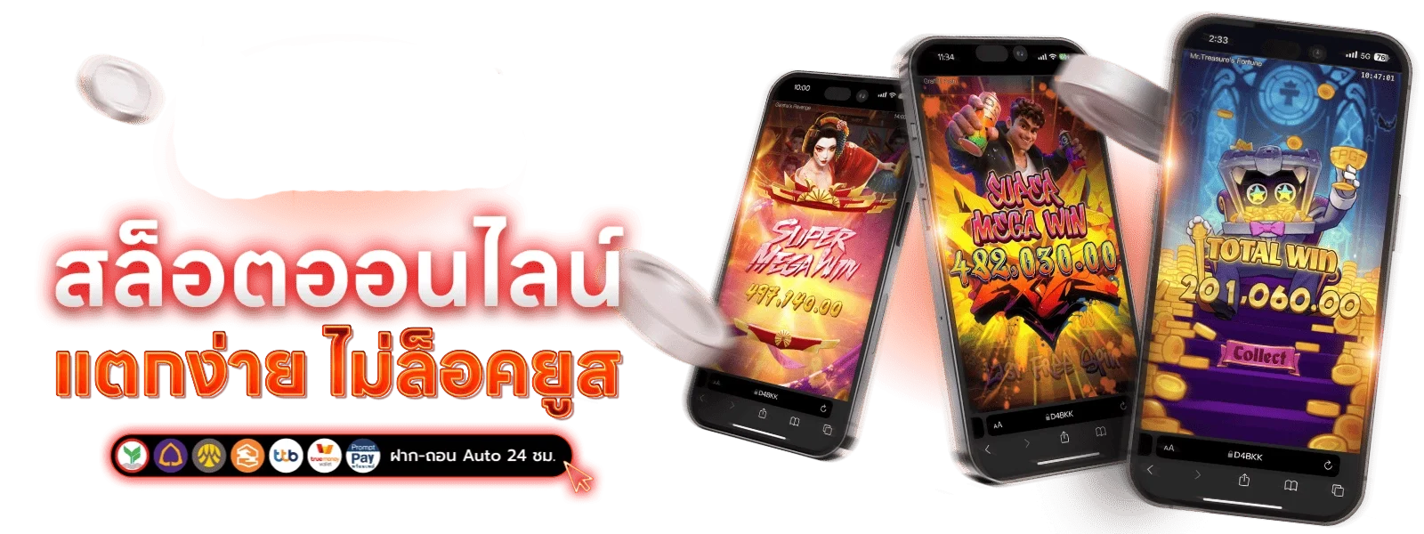 รวมสล็อตออนไลน์ BKSLOT พร้อมตัวละครเกม PG Soft